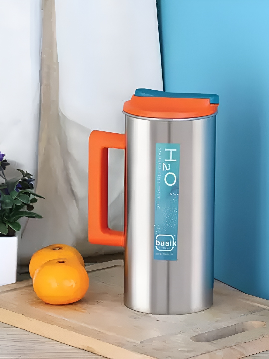 

BASIK Orange Stainless Steel Water Jug 1.6 L