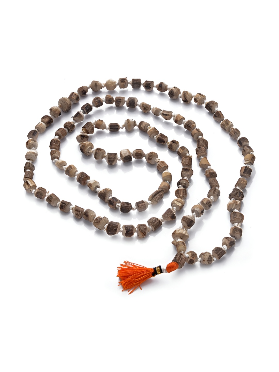 

Pray Everyday Beaded Tulsi Mala For Chanting, Brown