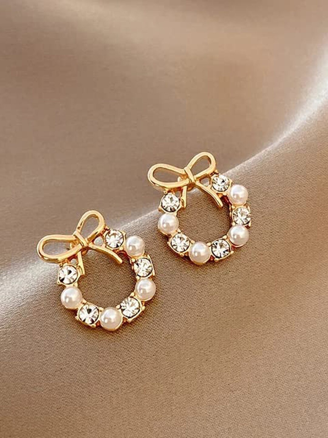 

Krelin Gold-Plated Circular Studs Earrings
