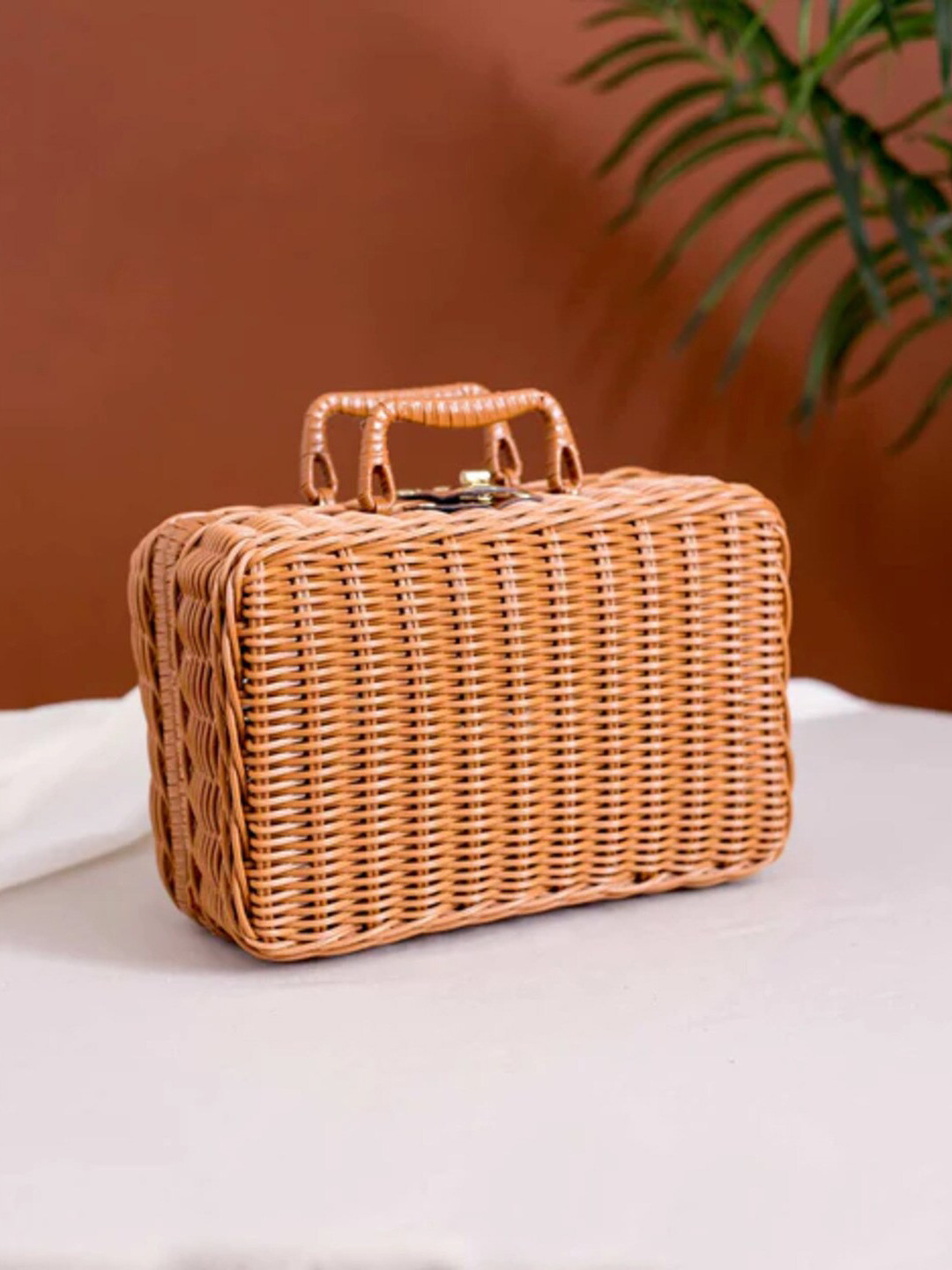 

THEDECORKART Brown Bamboo Organisers