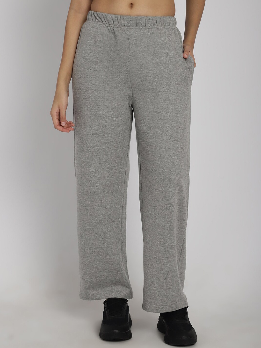 

Rute Women Cotton Track Pant, Grey