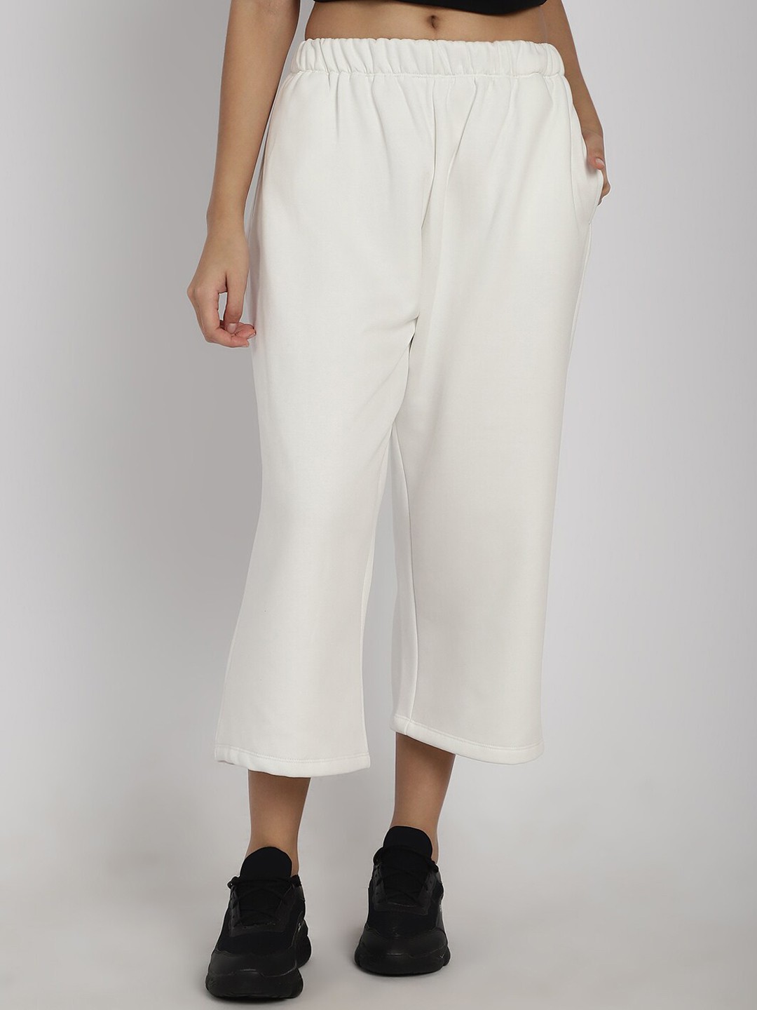 

Rute Women Cotton Regular Fit Track Pant, White