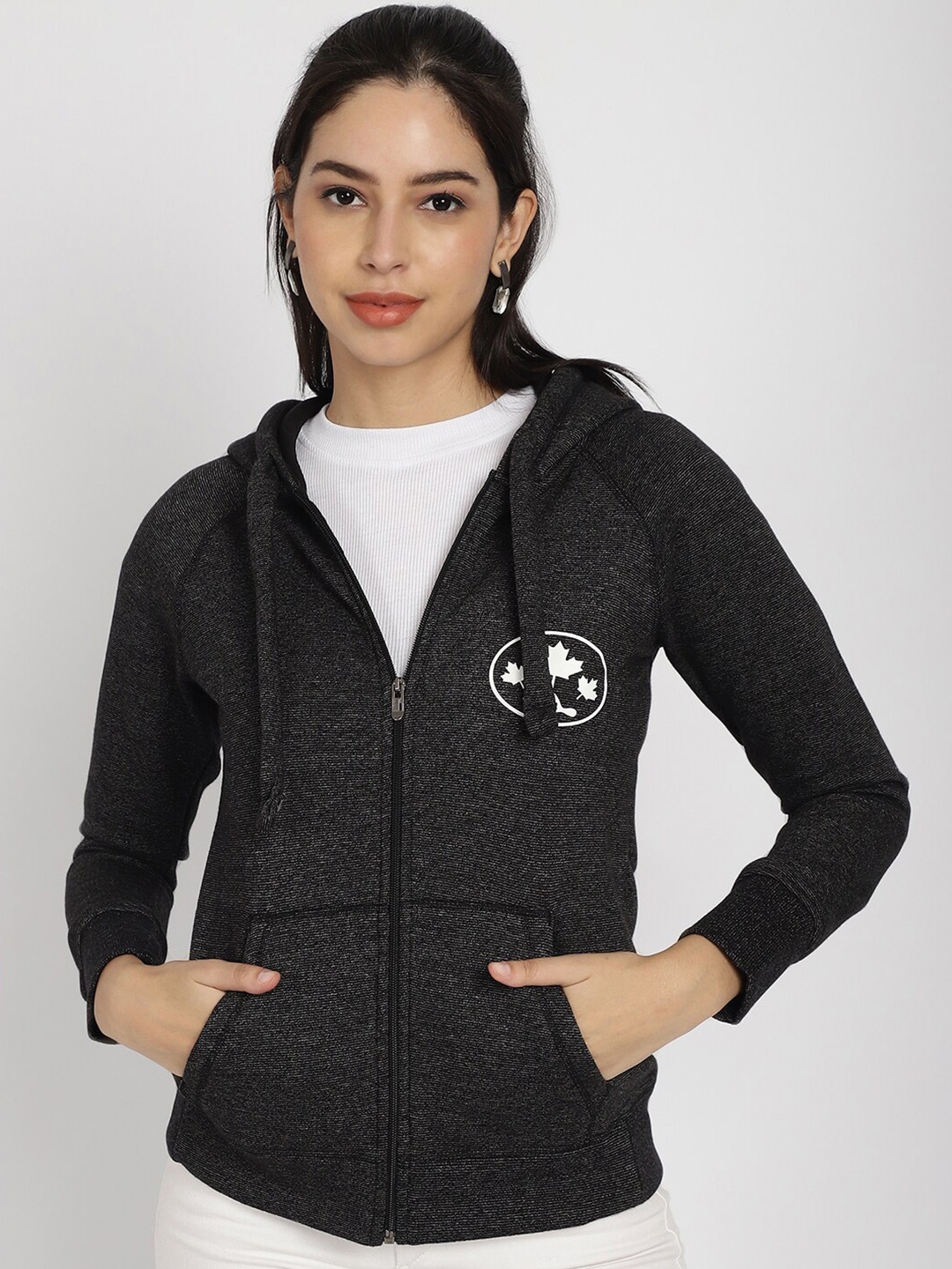 

Rute Hooded Cotton Sweatshirt, Grey