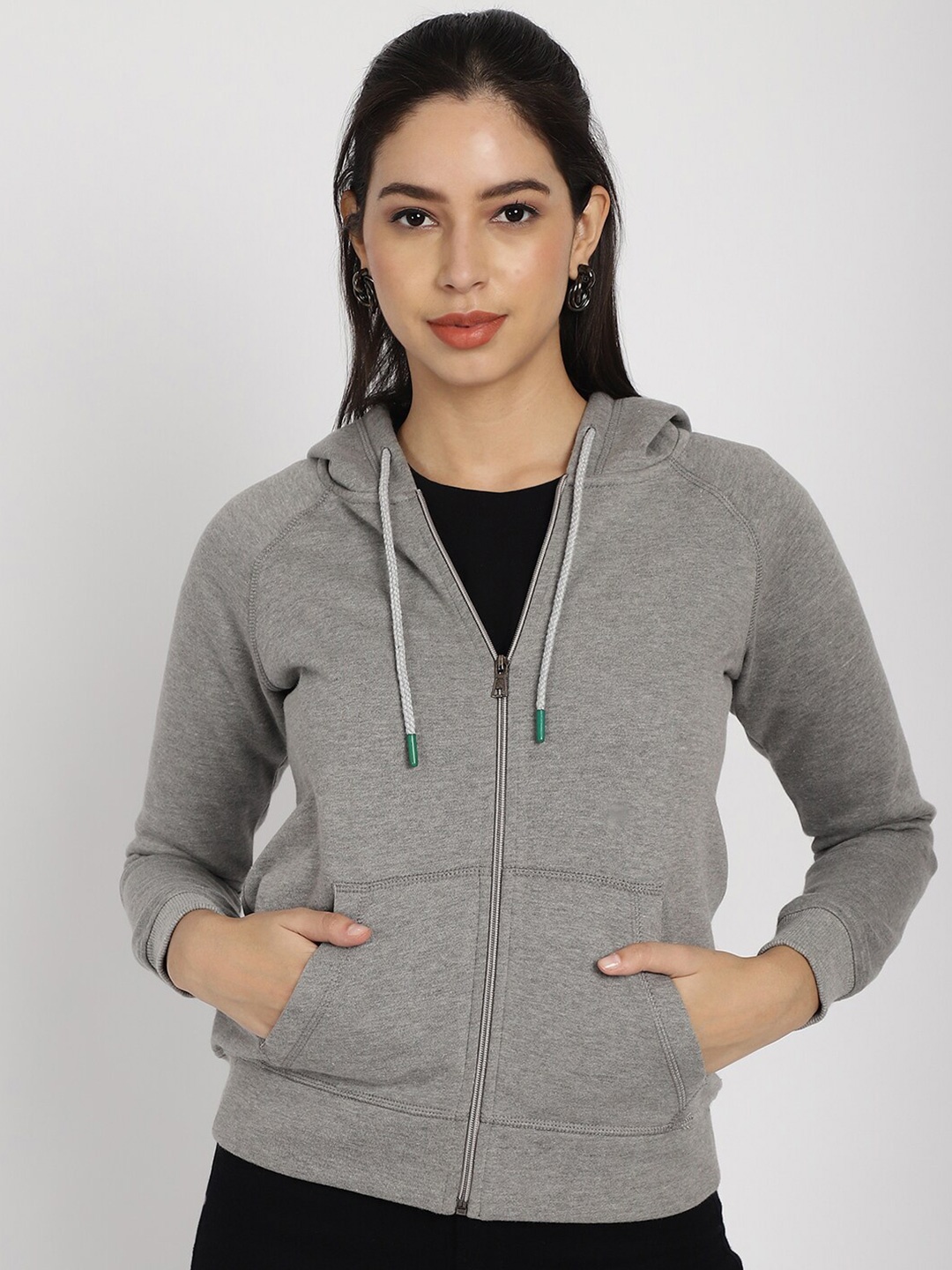 

Rute Hooded Cotton Sweatshirt, Grey