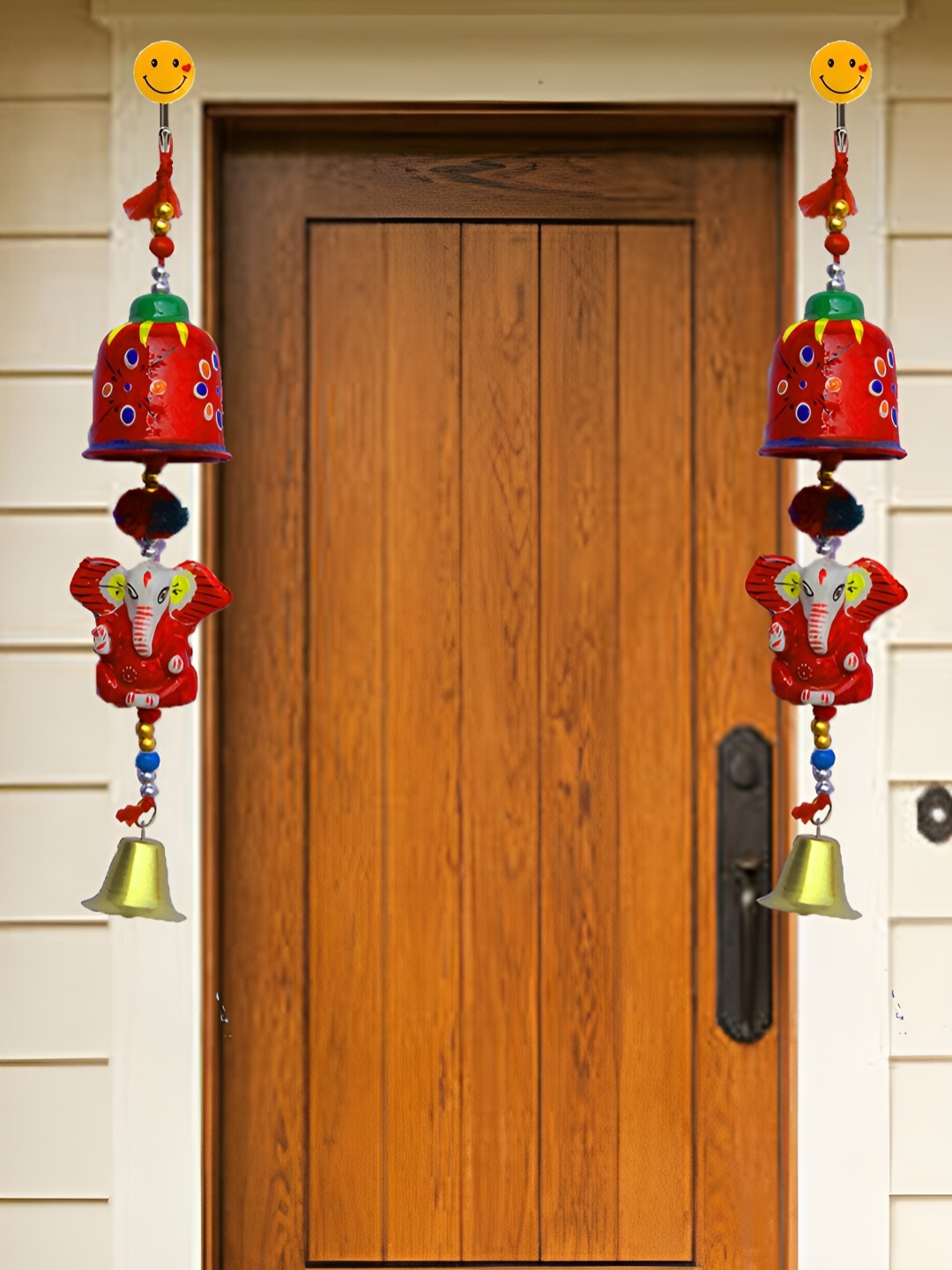 

Aawiclo Red & Yellow Ganeshji Wall Hanging
