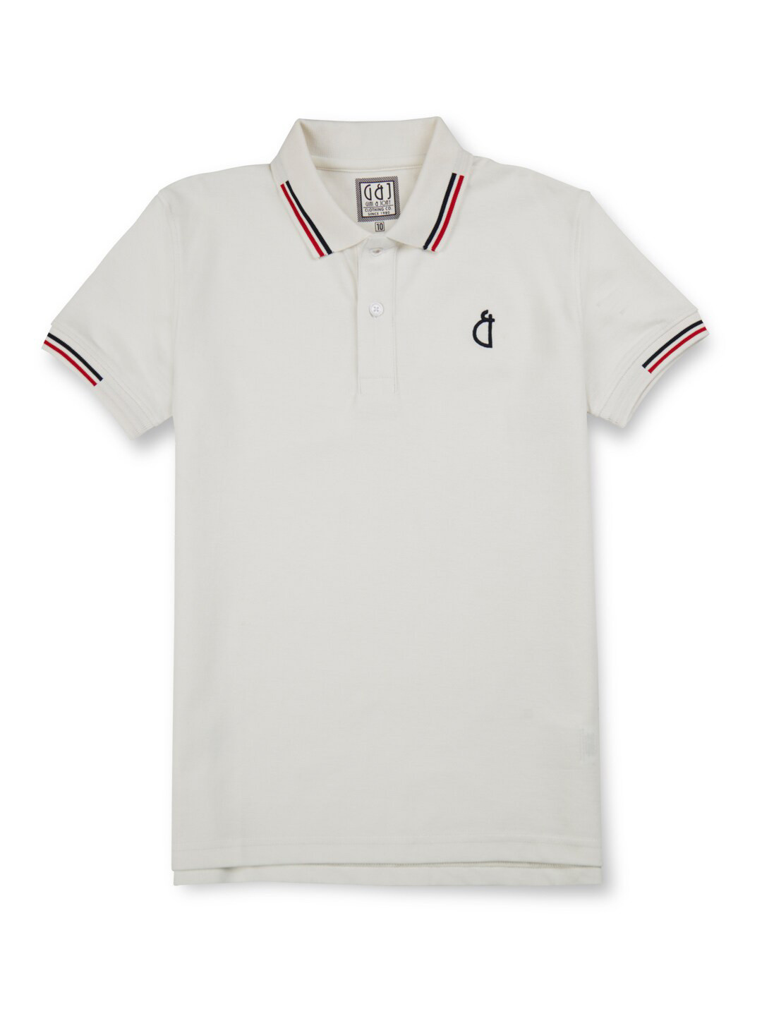 

Gini and Jony Boys Polo Collar Cotton T-shirt, White