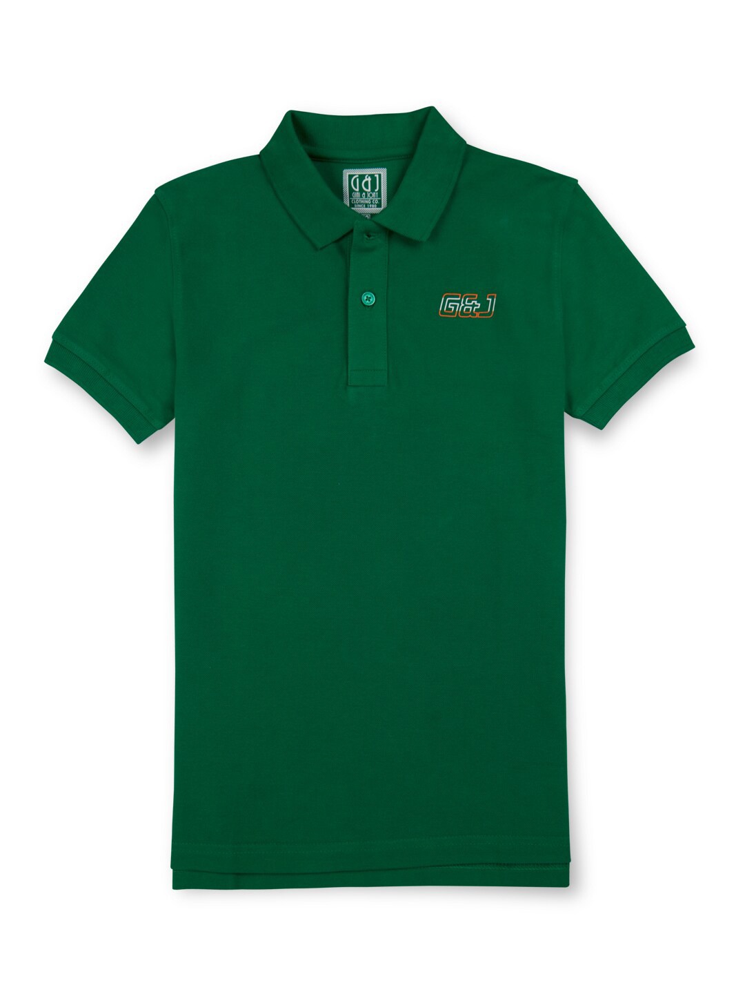 

Gini and Jony Boys Polo Collar Cotton T-shirt, Green