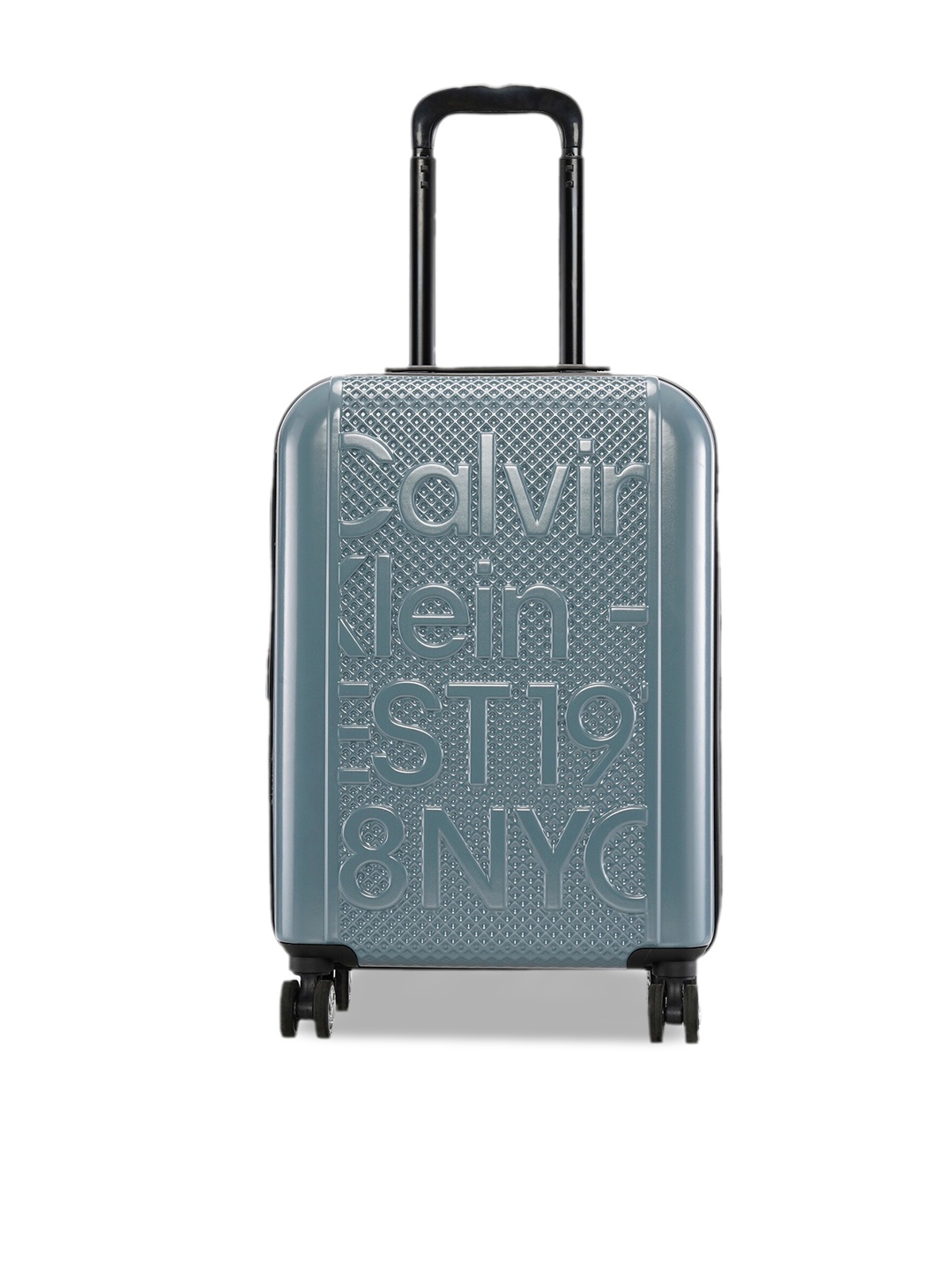 

Calvin Klein Textured Hard-Sided Cabin Trolley Suitcase-50.0 L, Grey