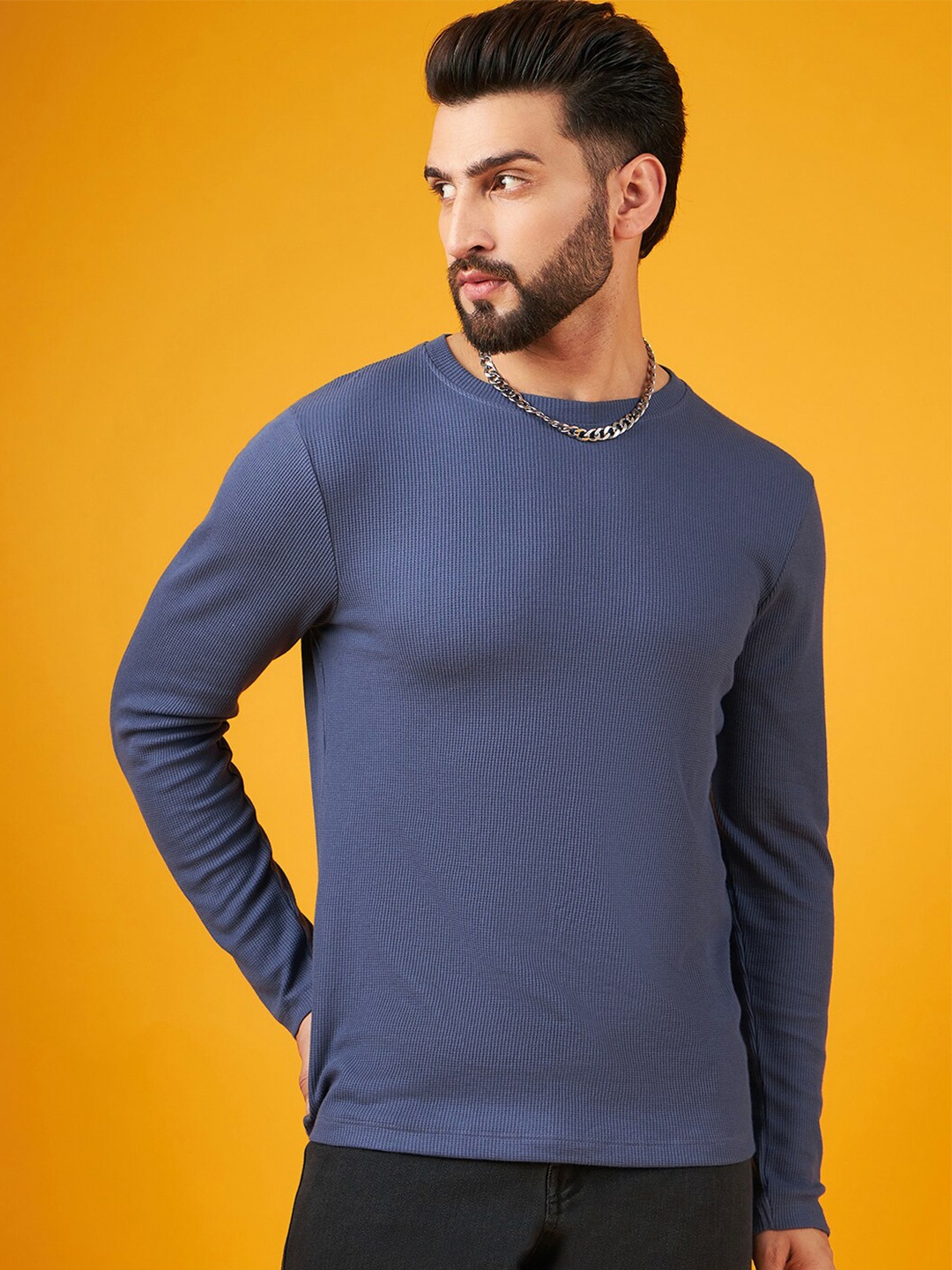 

Kook N Keech Round Neck Pure Cotton T-shirt, Blue
