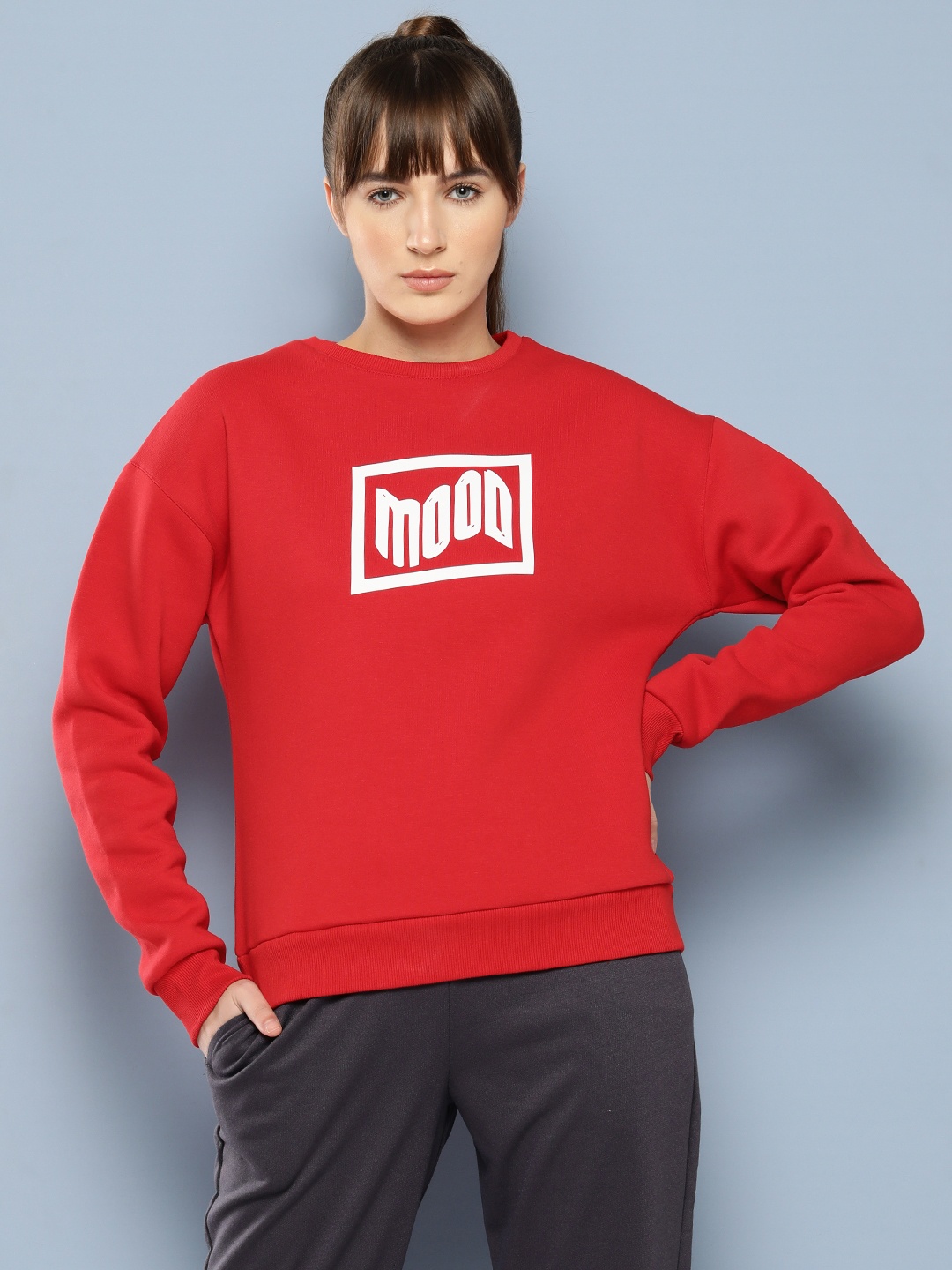 

Slazenger Women Typography Printed Sweatshirt, Red