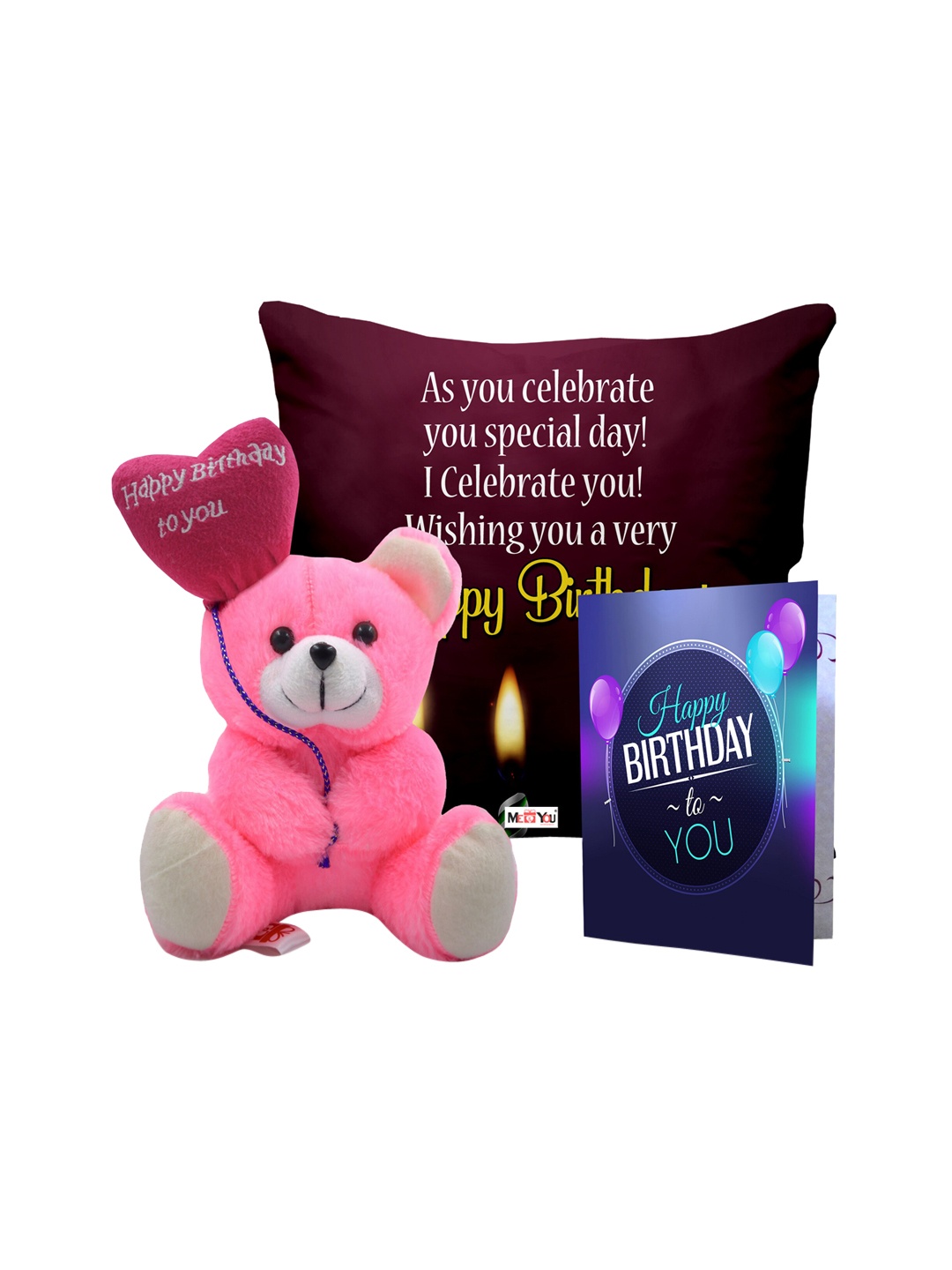 

ME & YOU Pink & Red 3 Pieces Printed Home Gift Sets