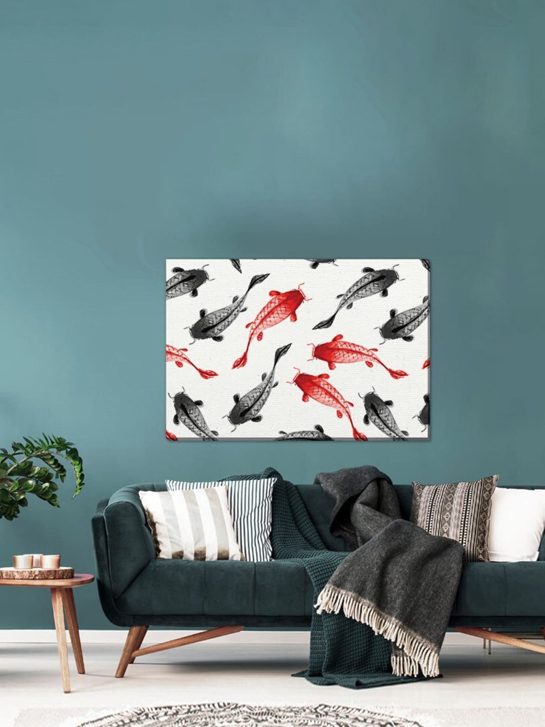

SPACE OF JOY Unisex Black Wall Art, White