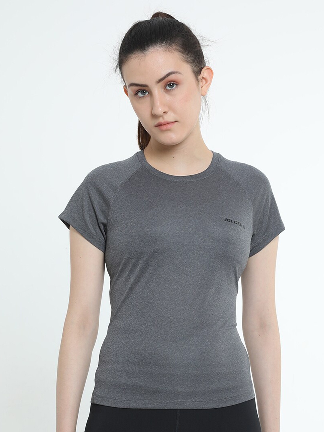 

Jolger Women's Breathable Super Light weight Round Neck T-shirt, Grey