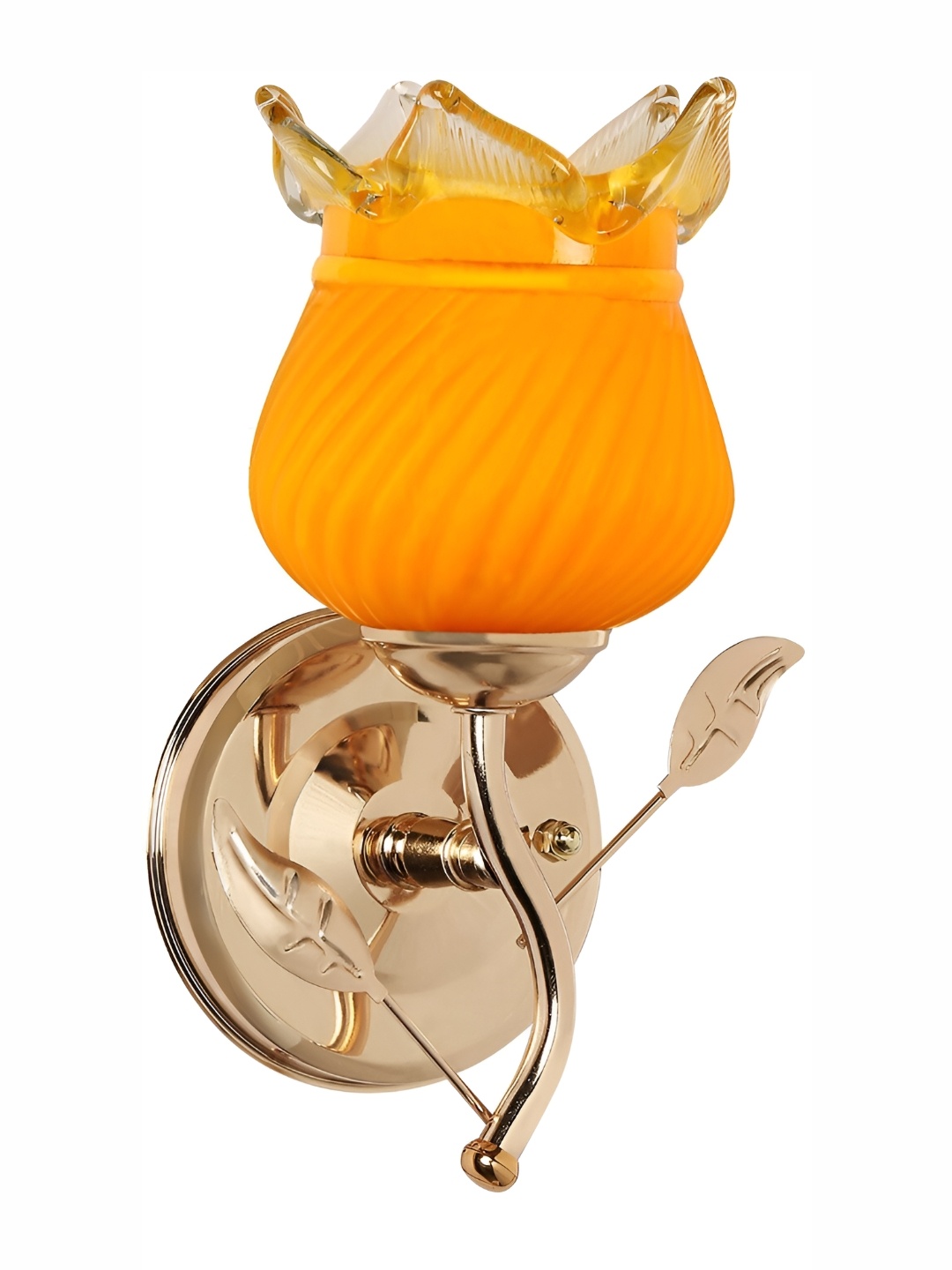 

Afast Gold Toned & Yellow Abstract Shaped Glass Wall Lamp