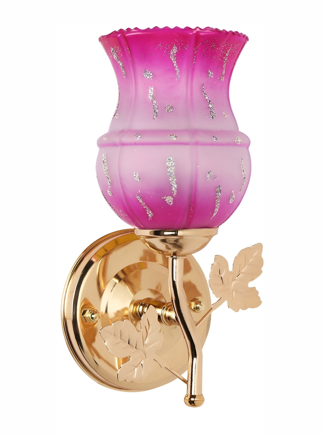 

Afast Pink & Gold Toned Printed Contemporary Glass Wall Lamp