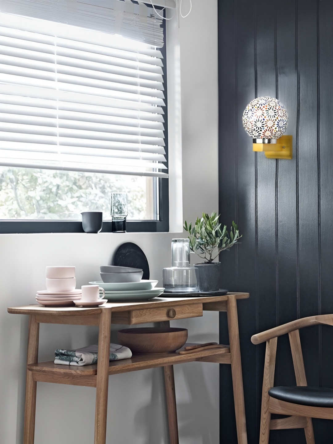 

Afast White & Blue Textured Contemporary Glass Wall Lamp