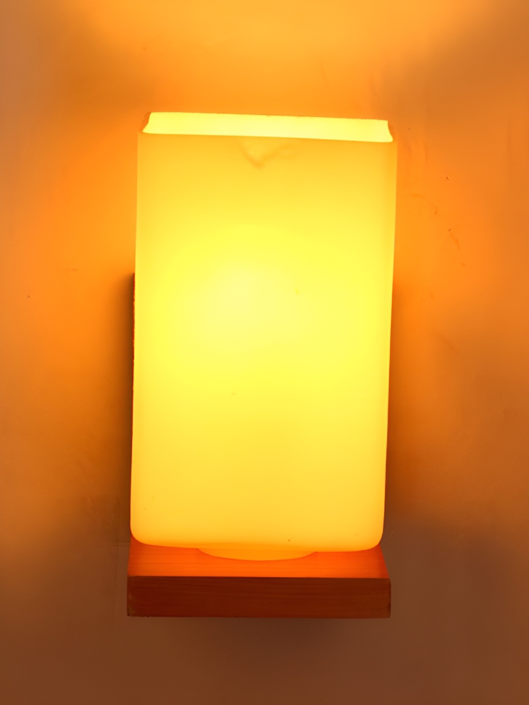 

Afast White & Brown Contemporary Glass Wall Lamp