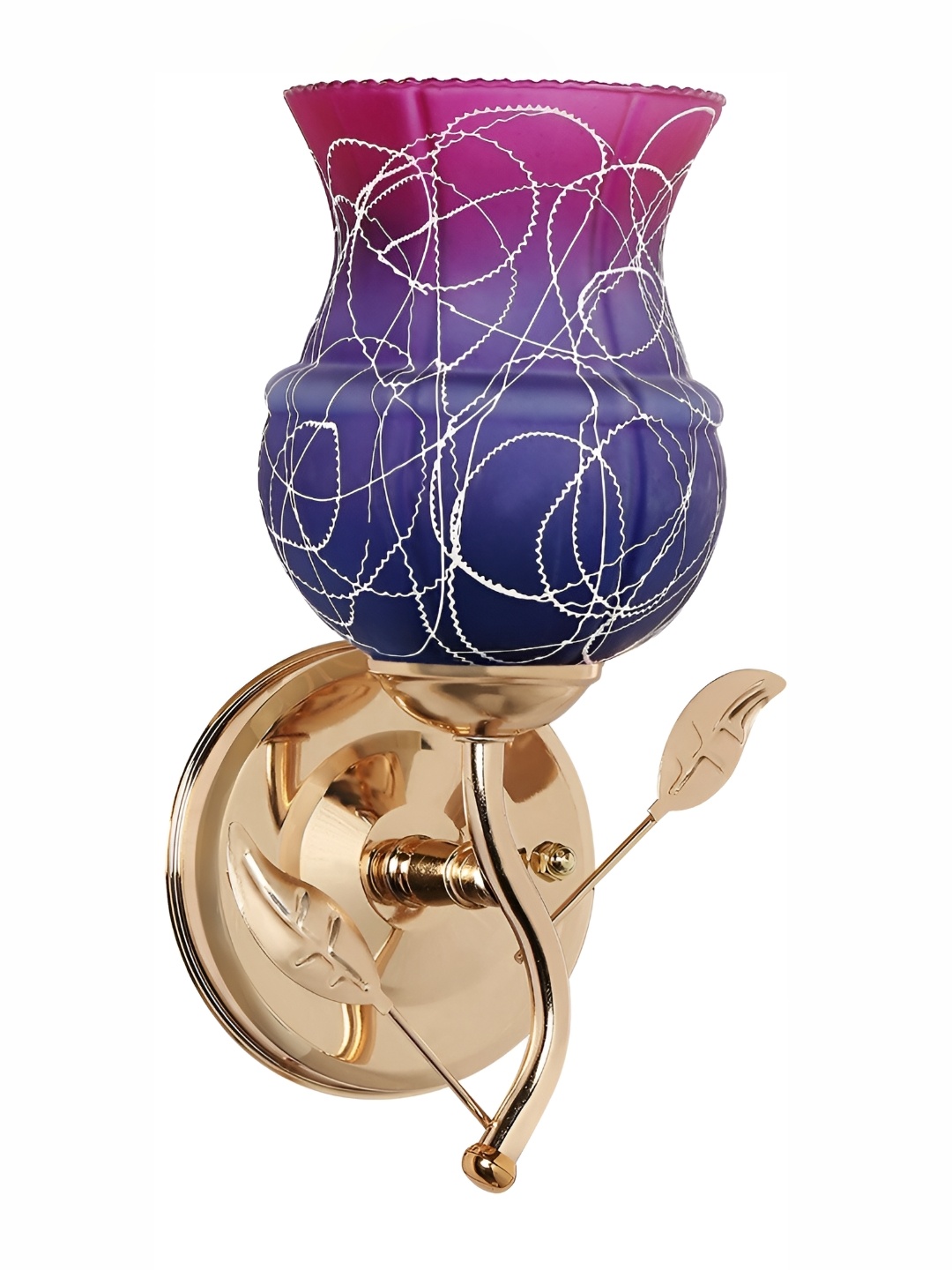 

Afast Pink & Blue Printed Contemporary Glass Wall Lamp