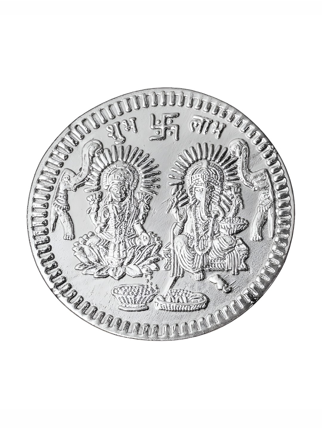

Pray Everyday Silver-Plated Laxmi Coin Pooja Essential
