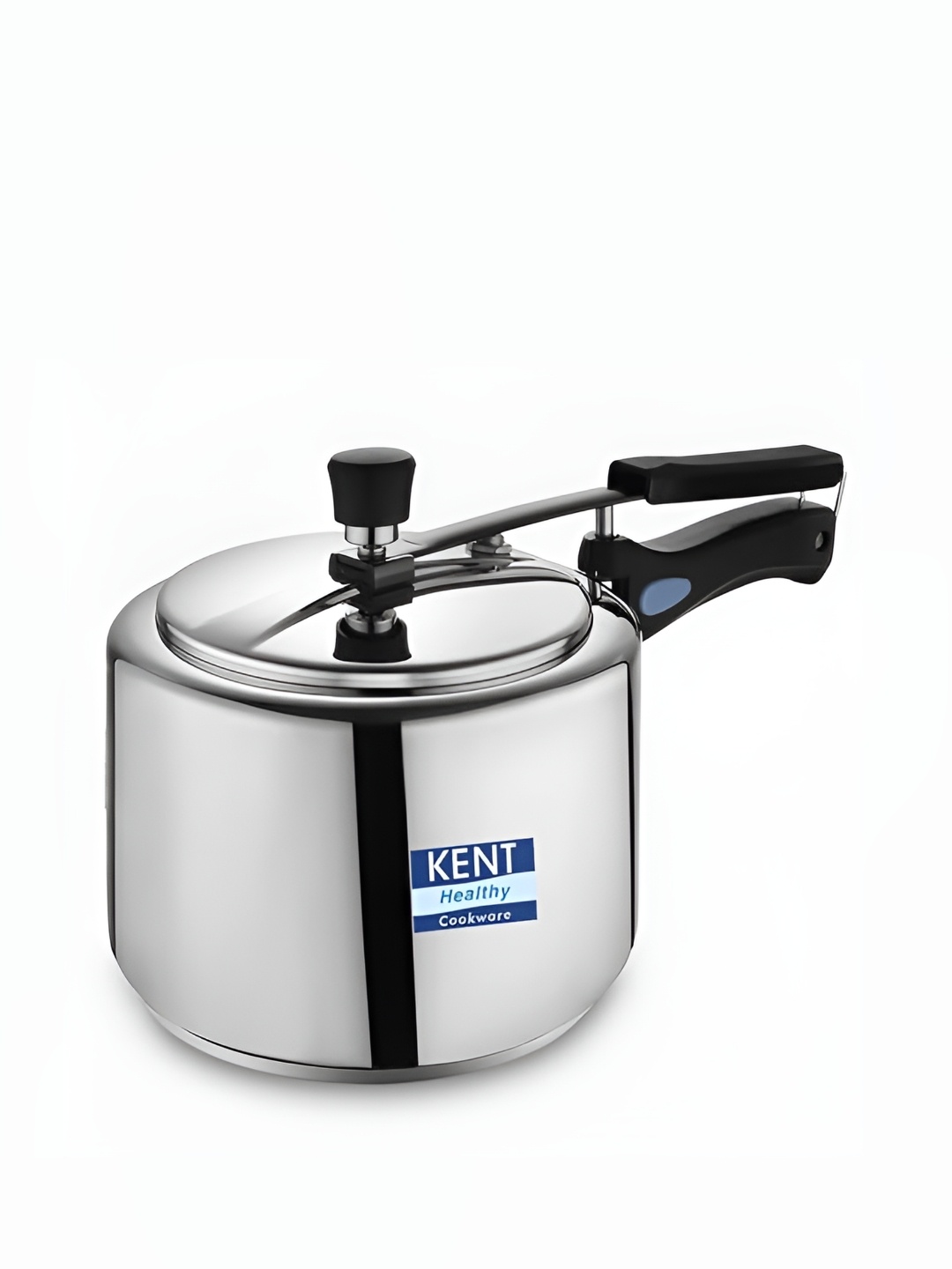 

KENT Heavy Encapsulated 4.66mm Bottom SS Pressure Cooker with Inner SS Lid - 2L, Silver