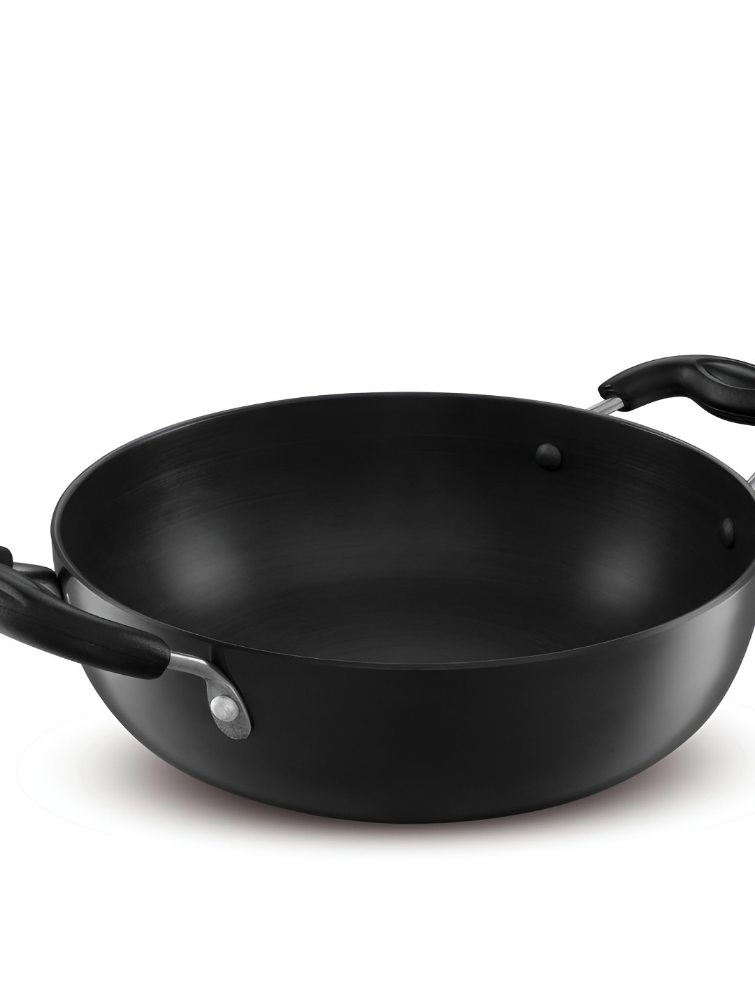 

KENT Hard Anodised Thick Base Induction Friendly Kadhai- 4.3l and 28cm, Black