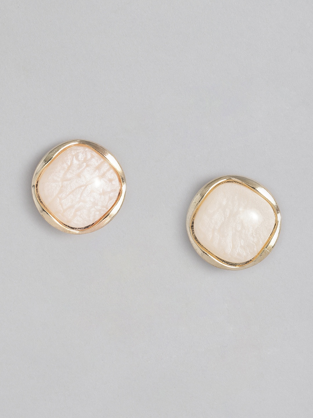 

DressBerry Women Gold-Plated Circular Studs Earrings