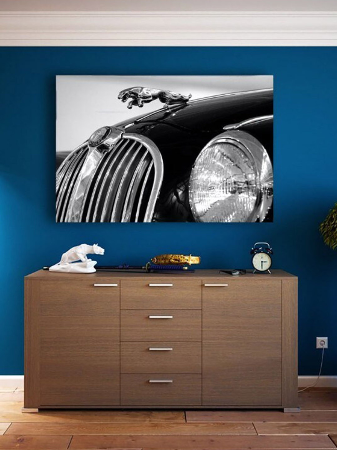 

SPACE OF JOY Grey & Black Abstract Canvas Painting Wall Art
