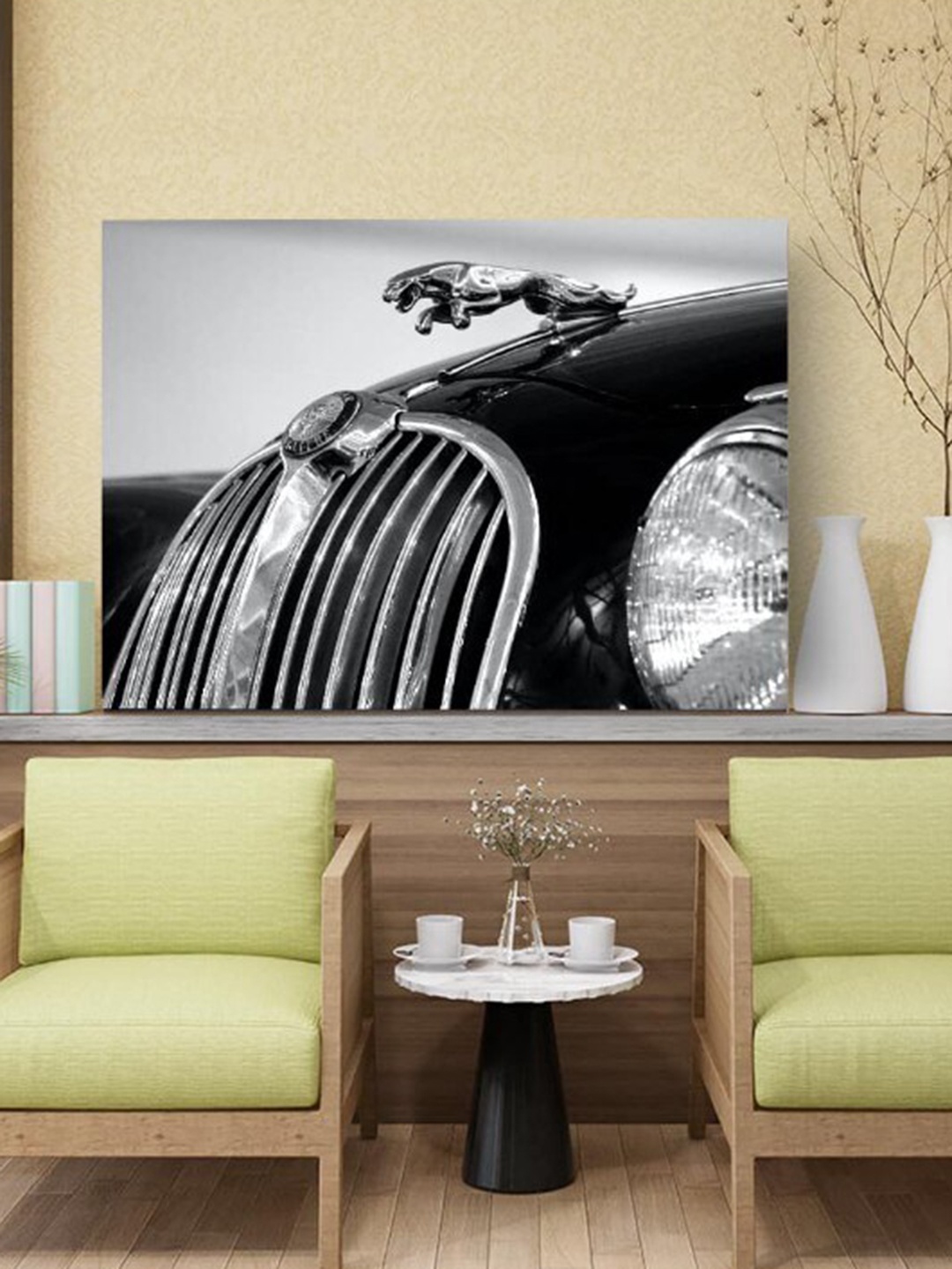 

SPACE OF JOY The Jaguar Black Canvas Wall Art