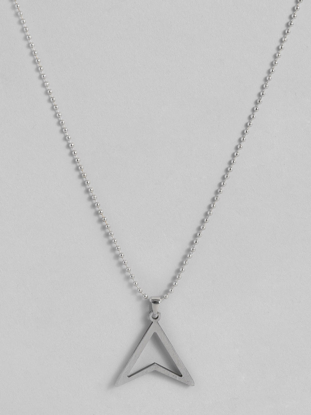 

DressBerry Women Silver-Plated Triangular Shaped Necklace
