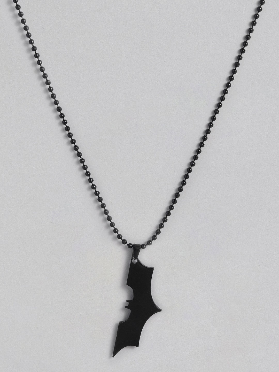 

DressBerry Women Batman Pendant Necklace, Black