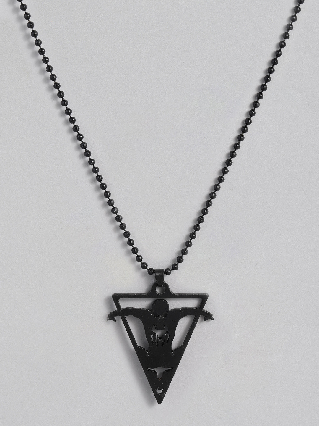 

DressBerry Women Spiderman Shaped Pendant Necklace, Black