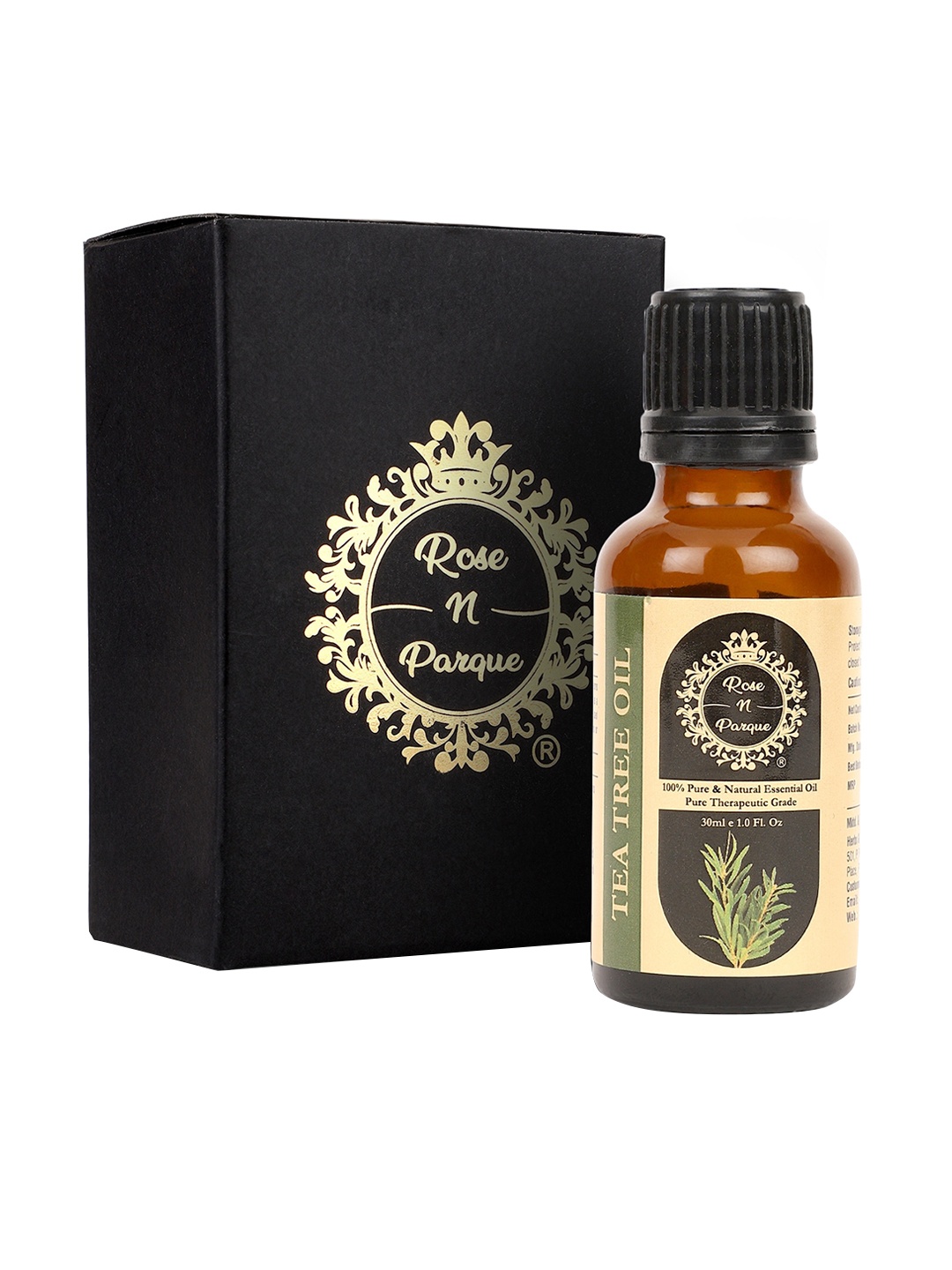 

ROSENPARQUE Tea Tree Essential Oil For Prevents Dandruff & Lice - 30ml, Black
