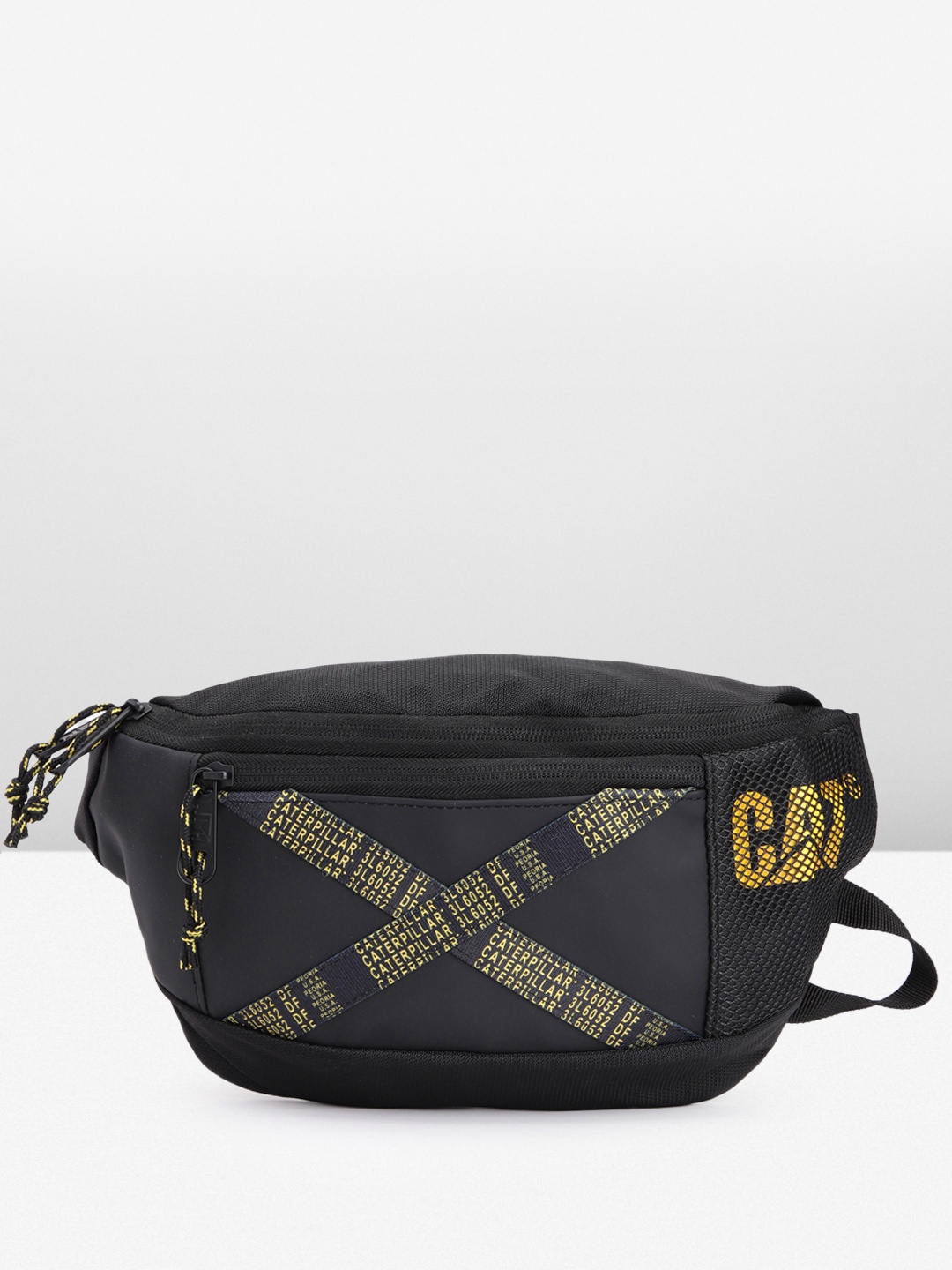 

CAT Unisex Printed Waist Pouch, Black