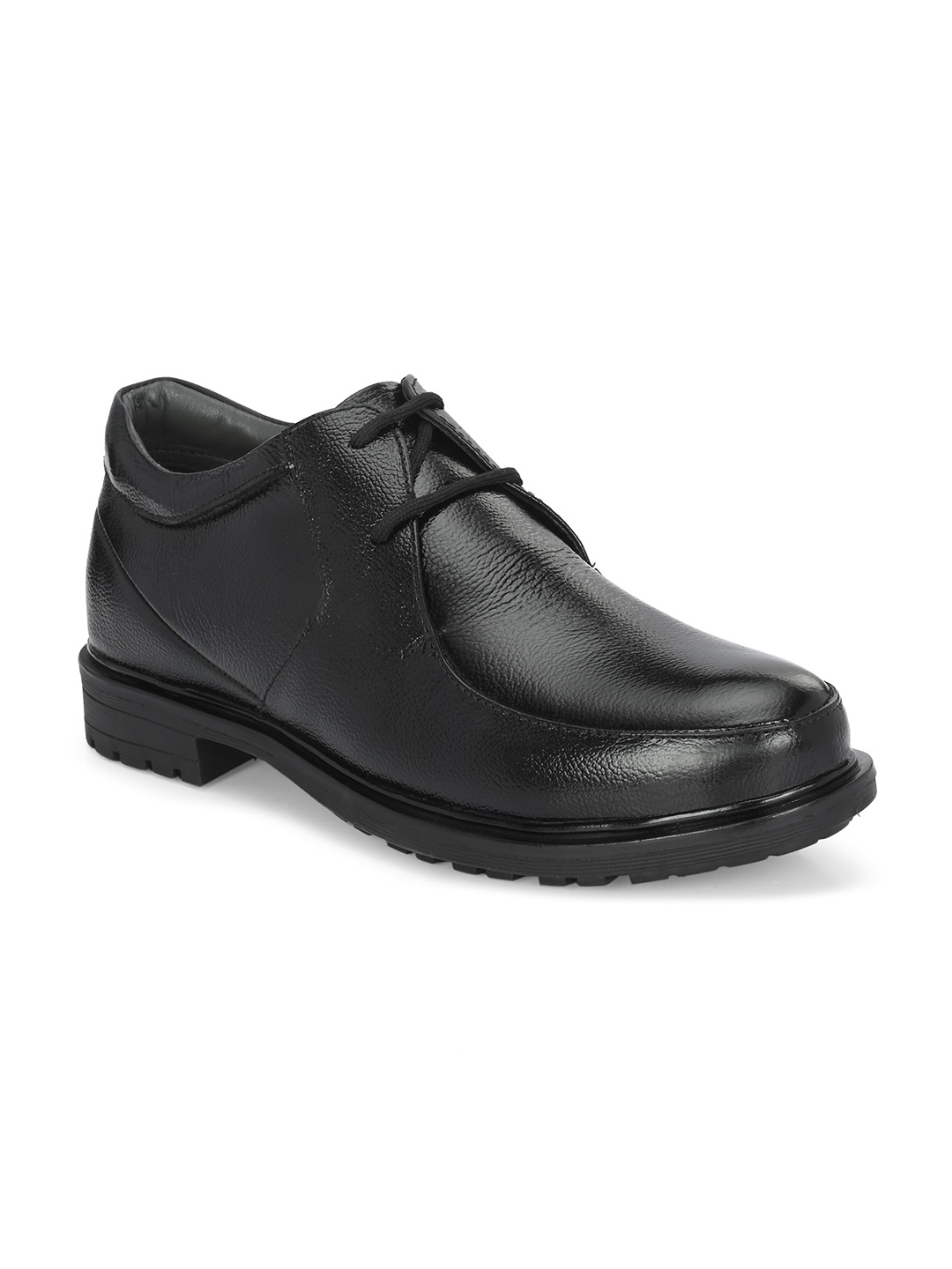 

Azzaro Black Men Lightweight Leather Derbys