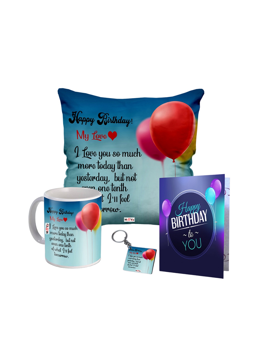 

ME & YOU Blue & Red 4 Pieces Printed Home Gift Sets