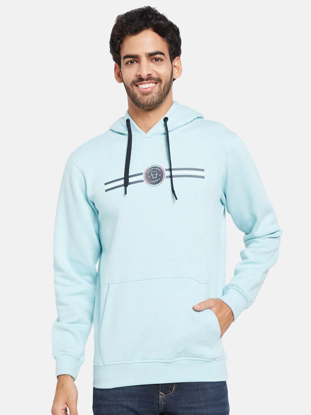 

Octave Iron Man Printed Hooded Fleece Sweatshirt, Blue