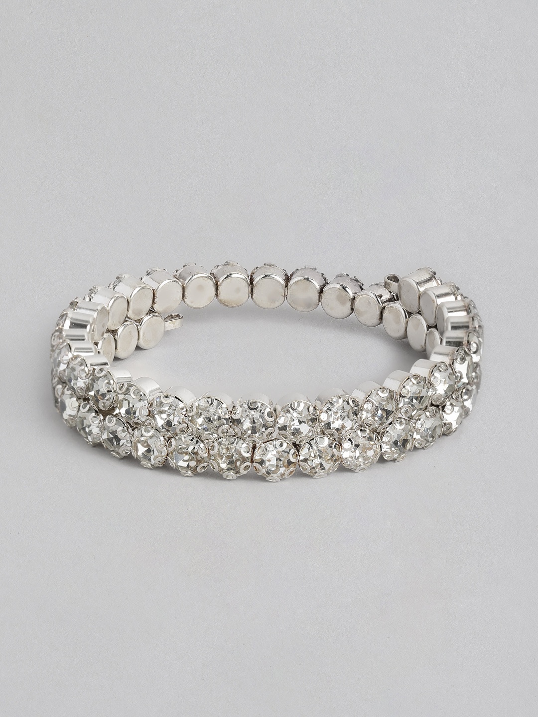 

DressBerry Women Silver-Plated Wraparound Bracelet