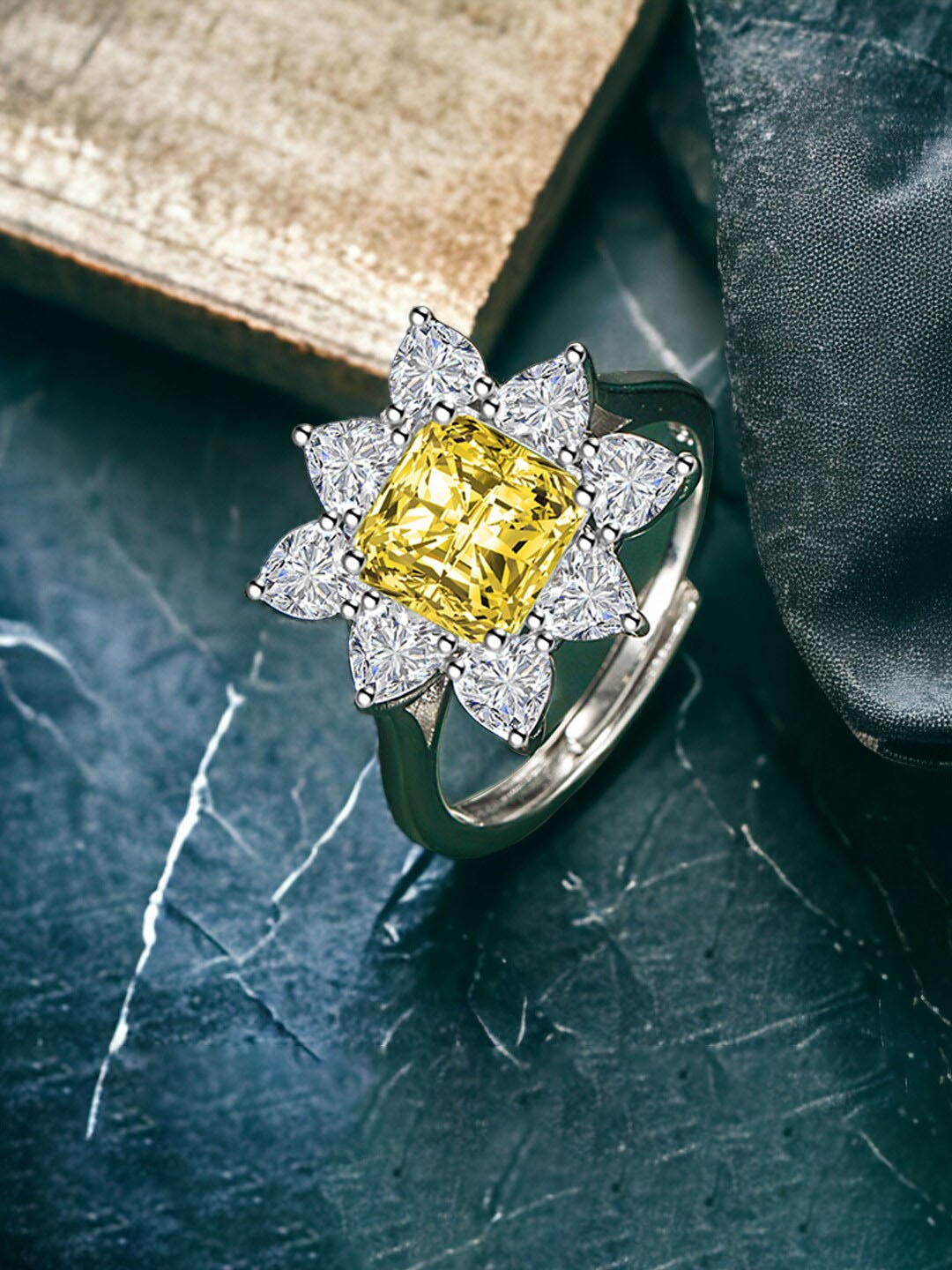 

Designs & You Silver Plated Adjustable Finger Ring