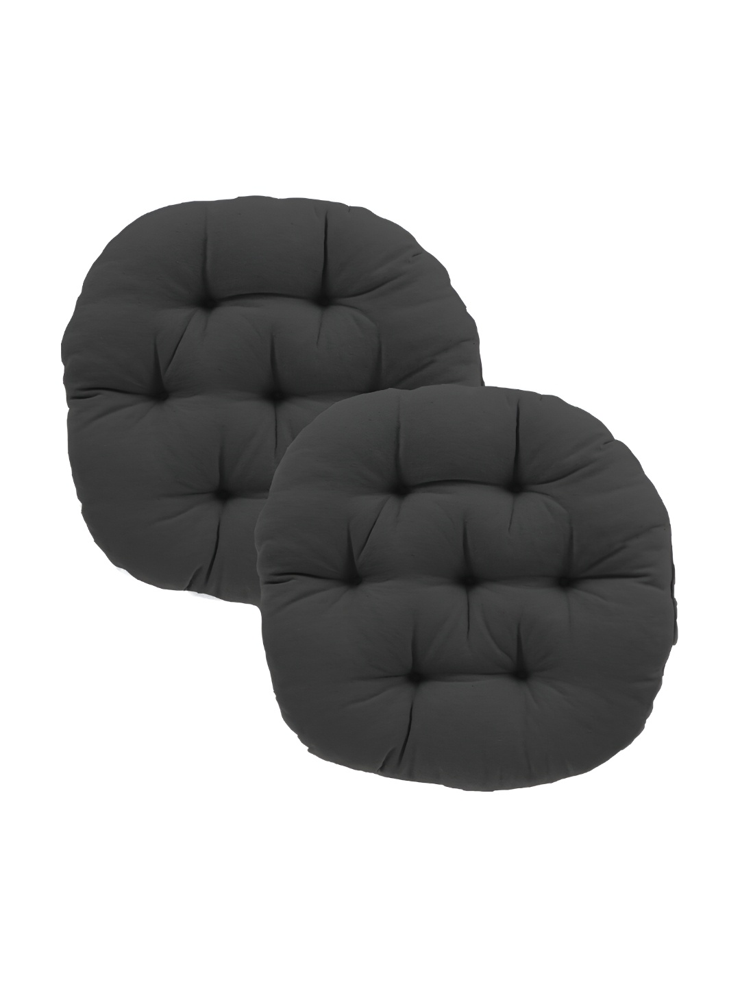 

DADDY COOL 2 Pieces Grey Round Chair Cushion