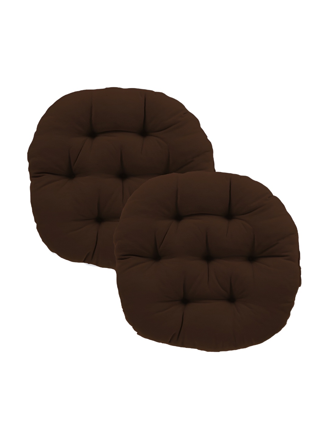 

DADDY COOL 2 Pieces Brown Round Chair Cushion