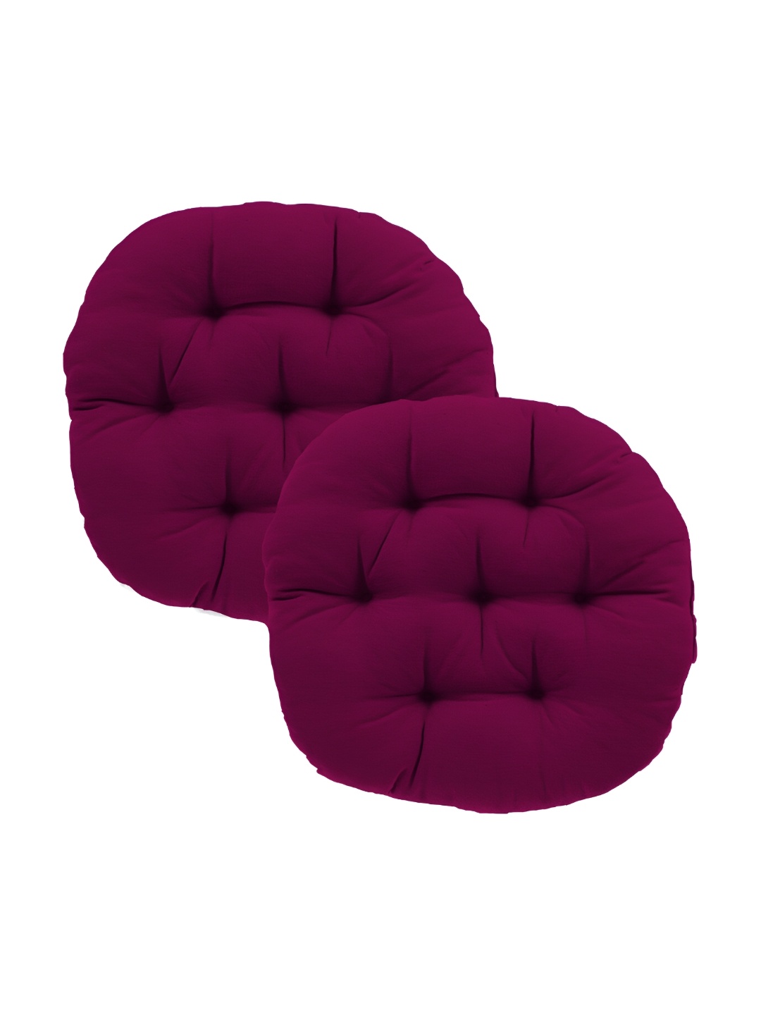 

DADDY COOL 2 Pieces Wine Round Chair Cushion, Purple