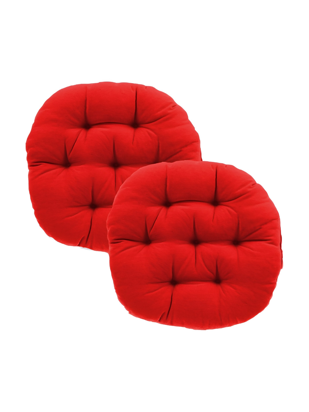 

DADDY COOL 2 Pieces Red Round Chair Cushion