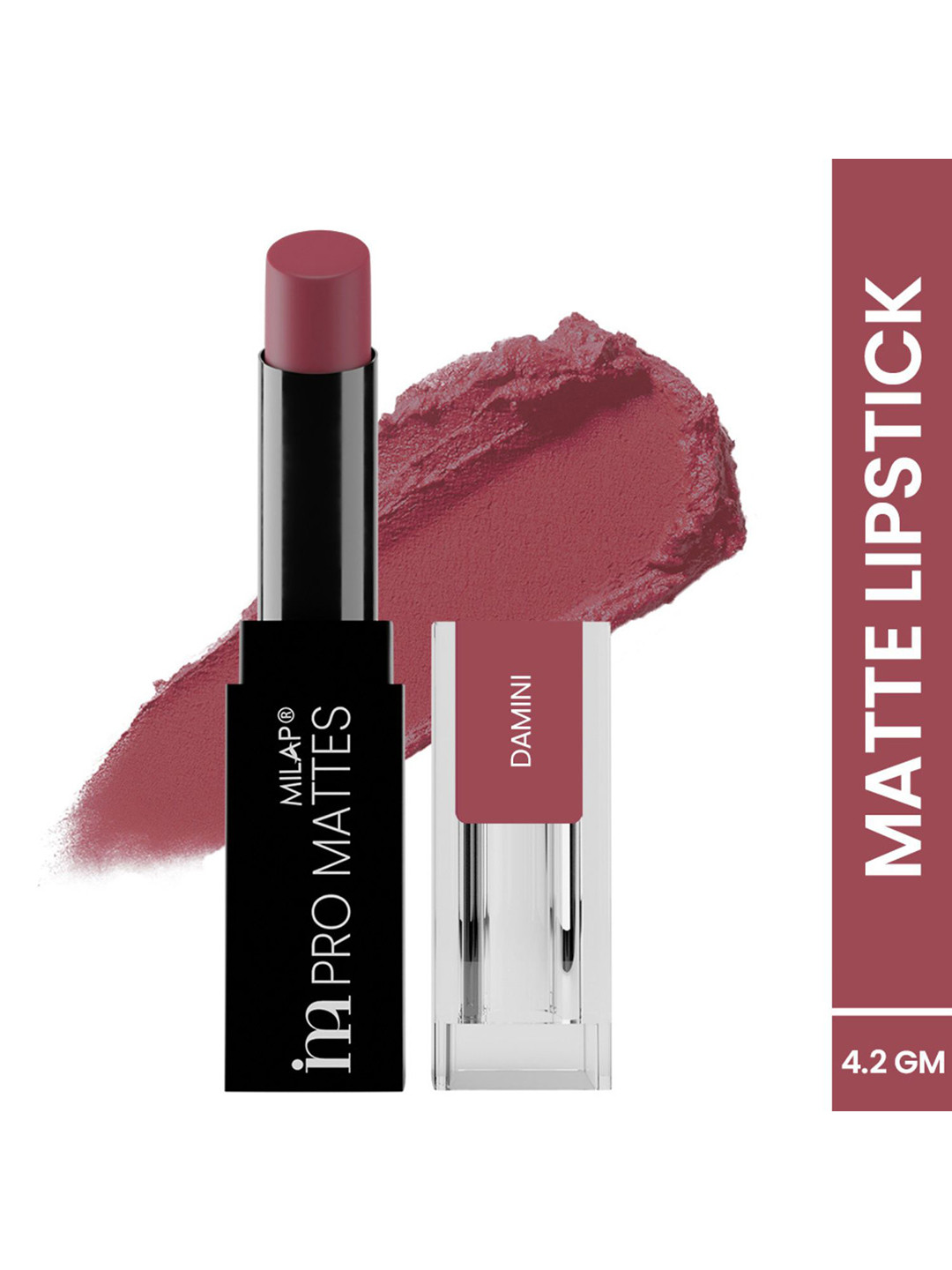 

MILAP Pro Mattes Weightless Luxurious Texture Lipstick - Damini 16, Pink