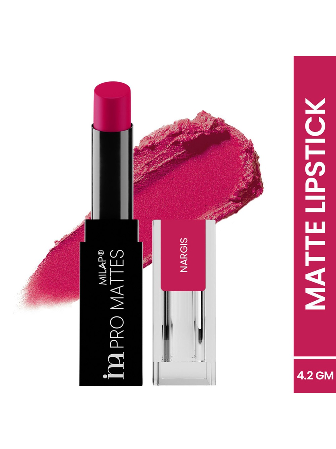 

MILAP Pro Mattes Weightless Lipstick - 4.2g - Nargis, Brown