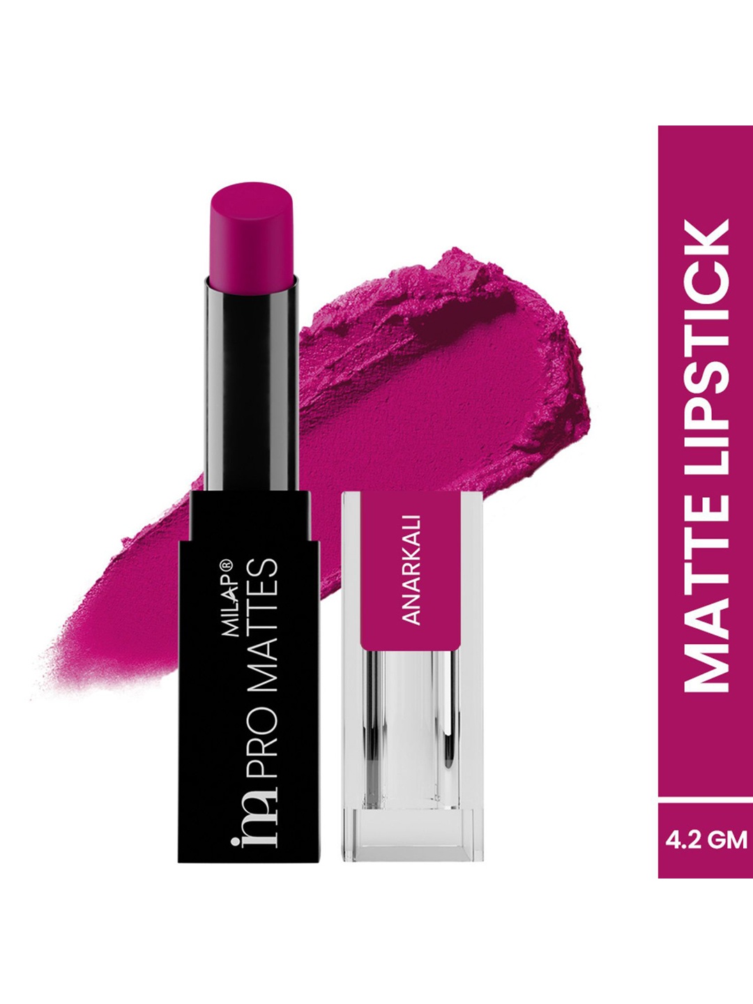 

MILAP Pro Mattes Weightless Lipstick - 4.2g - Anarkali, Maroon