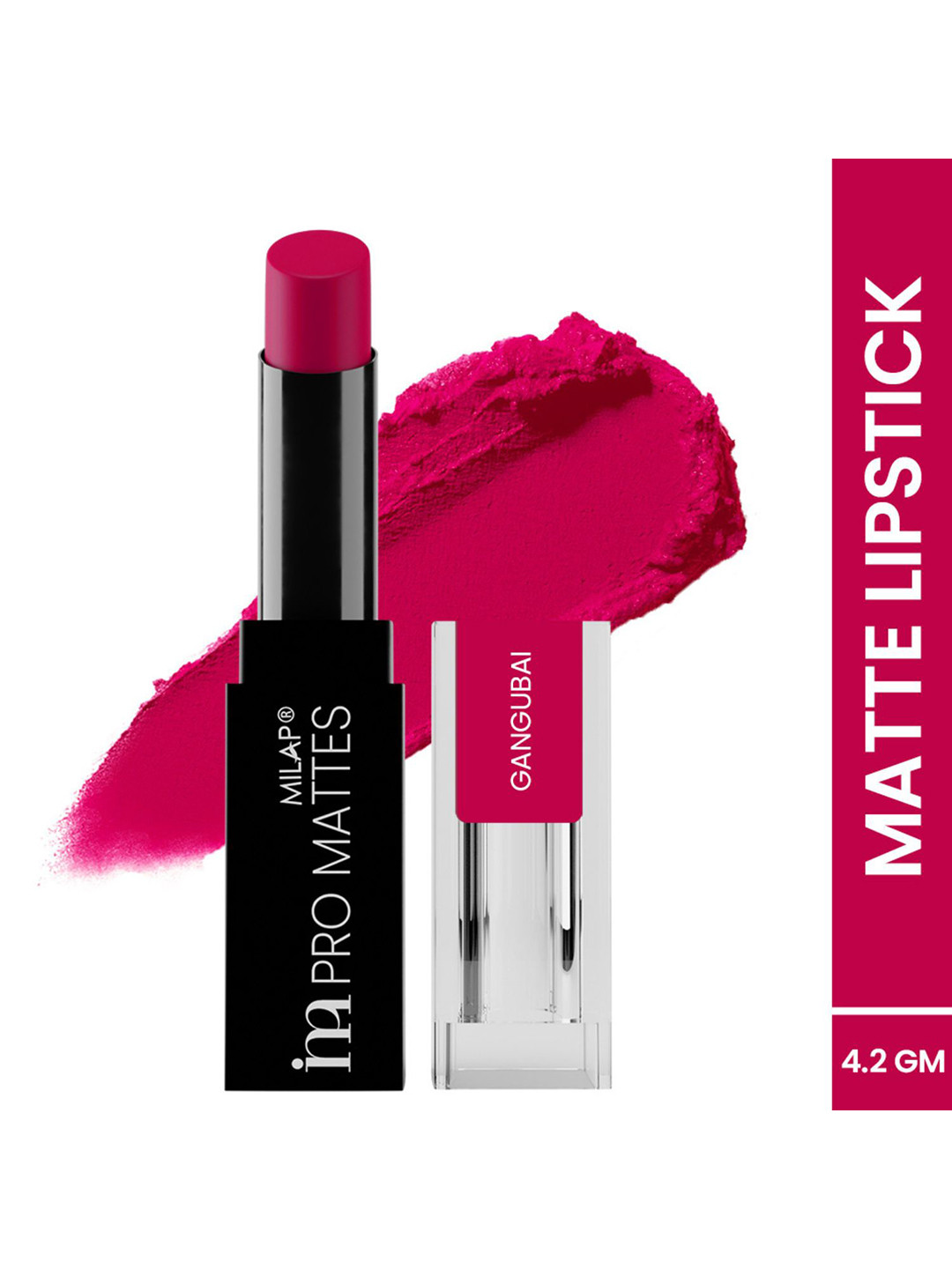 

MILAP Pro Mattes Weightless Lipstick - 4.2g - Gangubai, Red