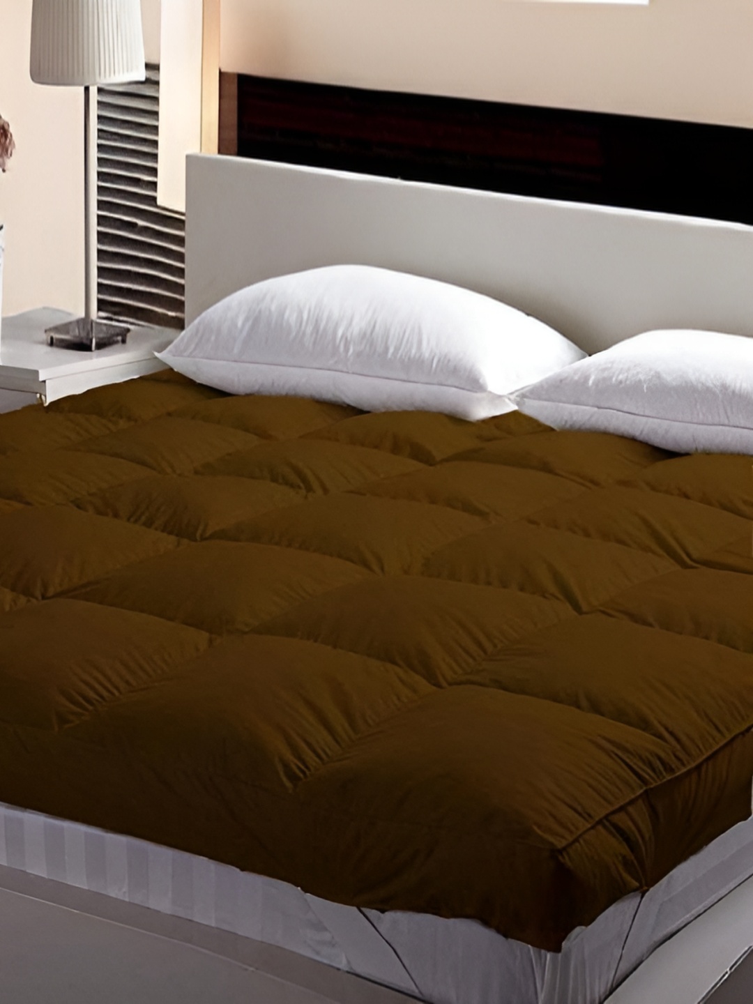 

LINENOVATION Brown Breathable Mattress Protector