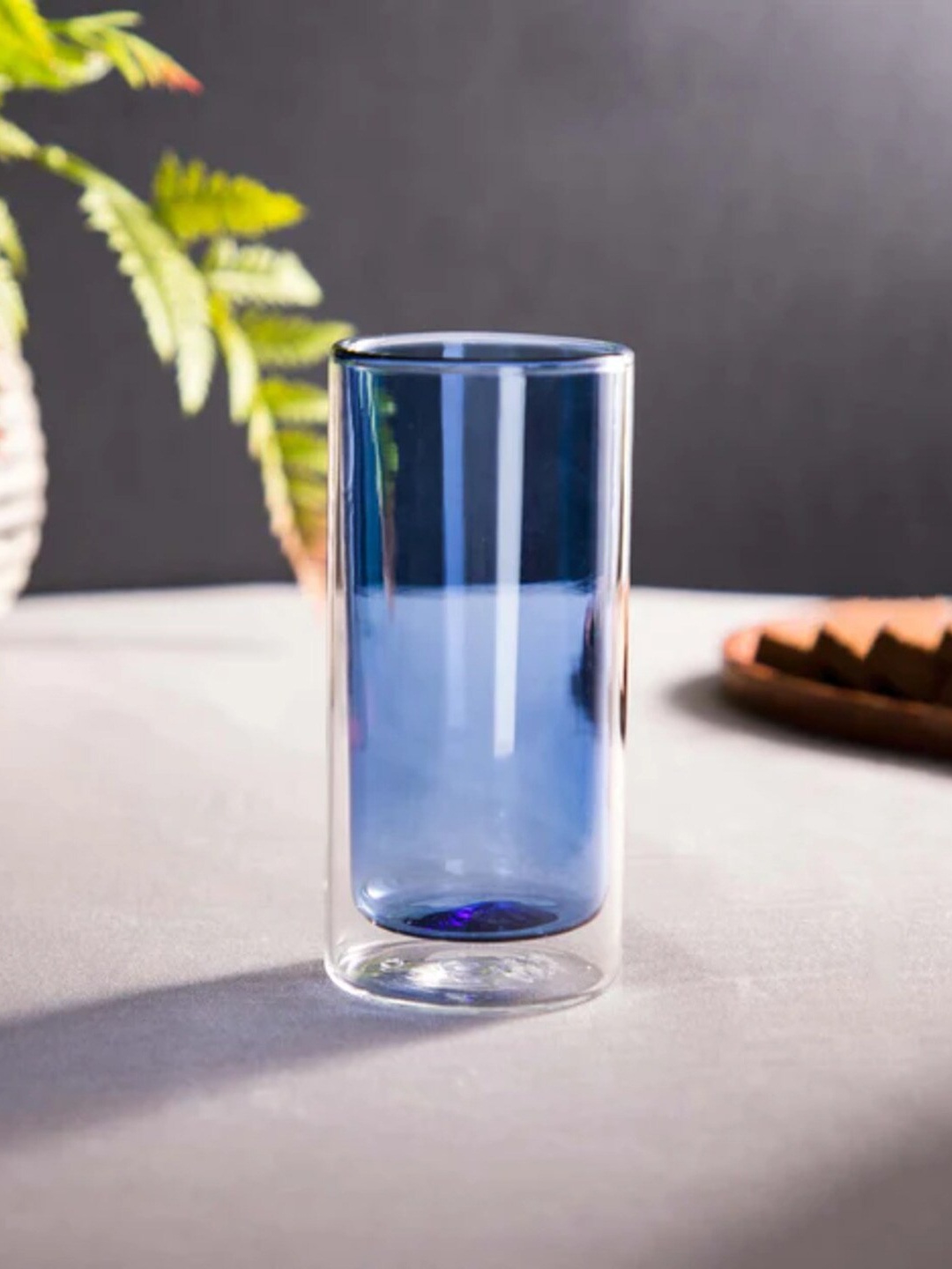 

THEDECORKART Blue Glass Water or Juice Glass 300 ml