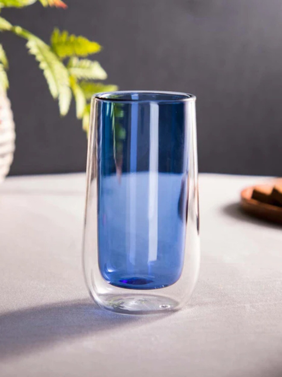 

THEDECORKART Blue Dishwasher Safe Water or Juice Glass