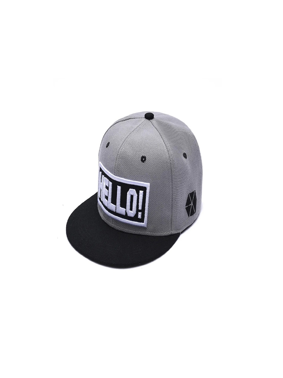 

DALUCI Unisex Cotton Snapback Cap, Grey